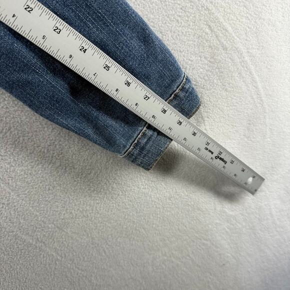 Vintage Levis Denim Jacket Women's Large MIS blue Fur Collar 77735-0361 Cropped - Picture 8 of 11